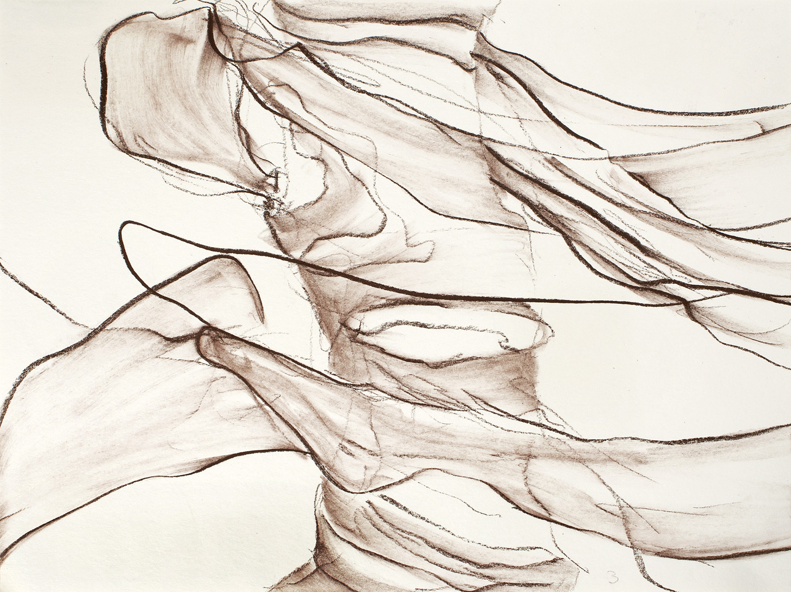 Schwarzenfels, Kreide auf Papier, 26 x 35 cm, 2013