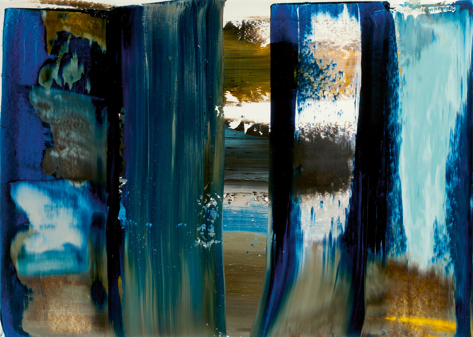 Neuland, Öl auf Papier, 36 x 51 cm, 2016