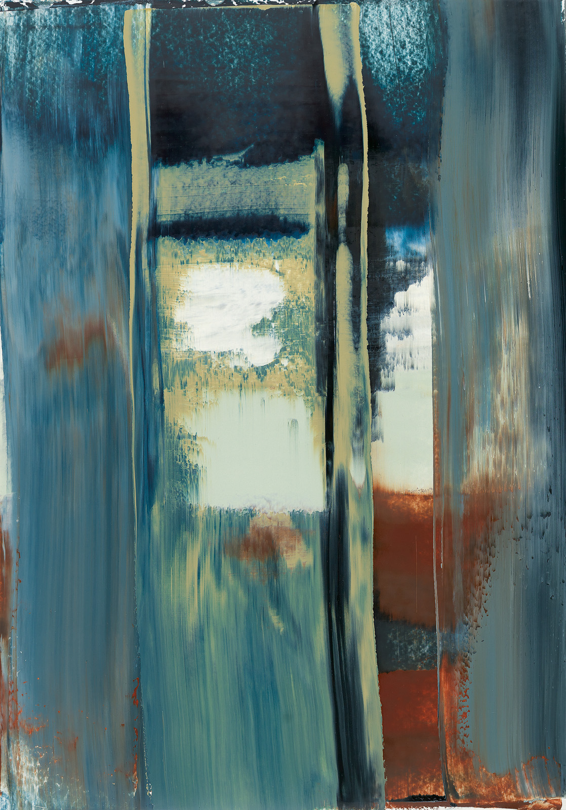 9-17, Öl auf Papier, 51 x 36 cm, 2017