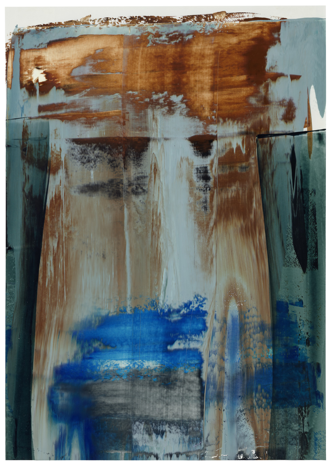 ohne Titel, Öl auf Papier, 51 x 36 cm, 2017