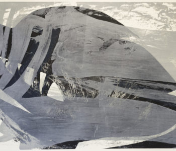 Palimpsest 2 Pachakuti, 1993/2020, Lithographie, Schwarzdruck, 131 x 181 cm
