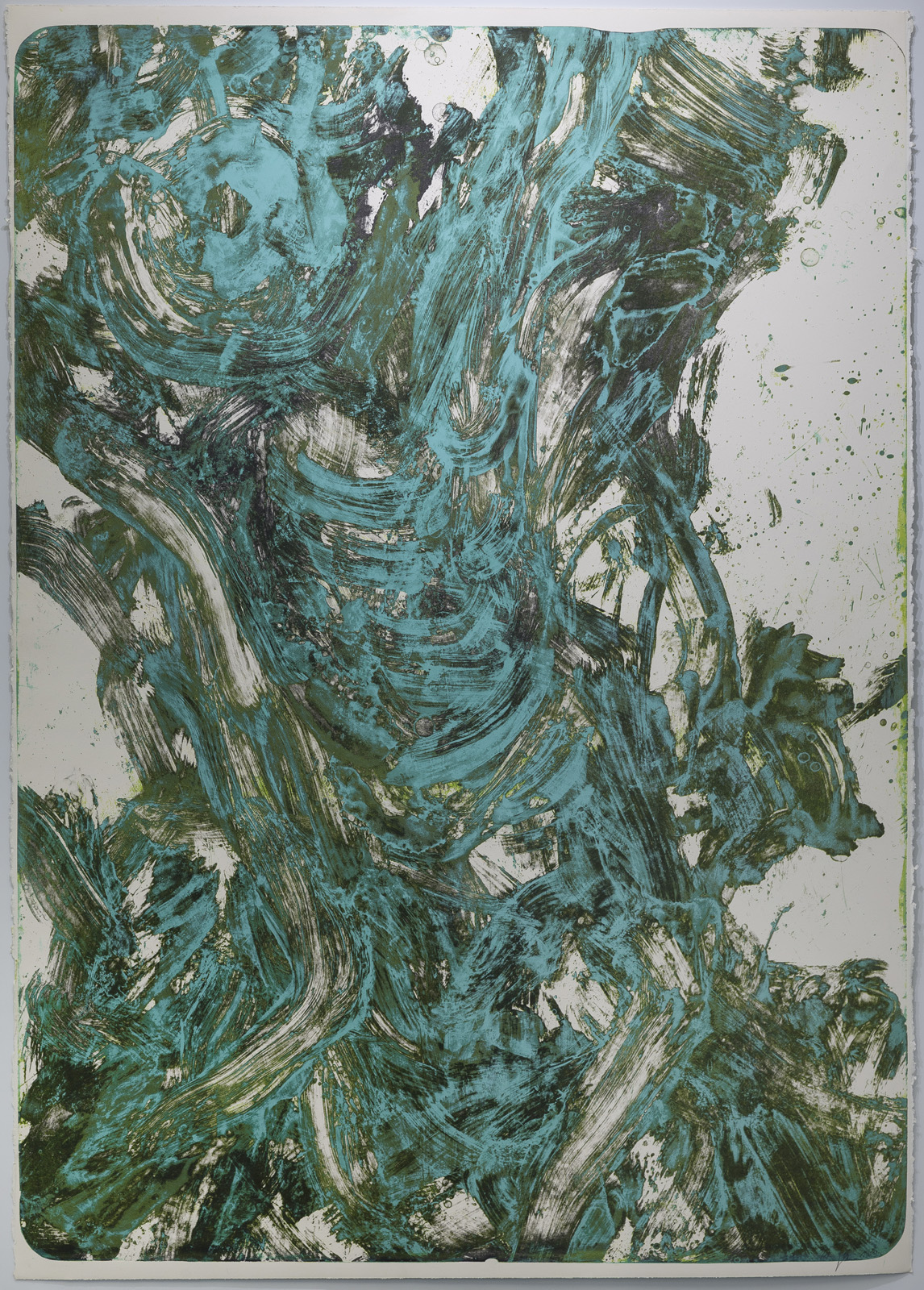 Für Christian, Lithograpie, Unikat, 177 x 124 cm, 1989