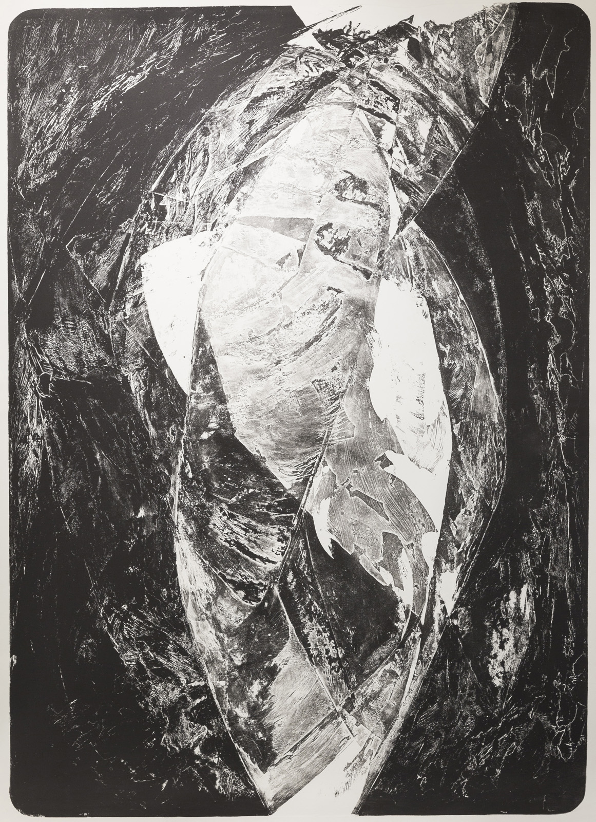 Pachacamac , Lithographie, 3 von 4, Endform, 181 x 131 cm, 1998